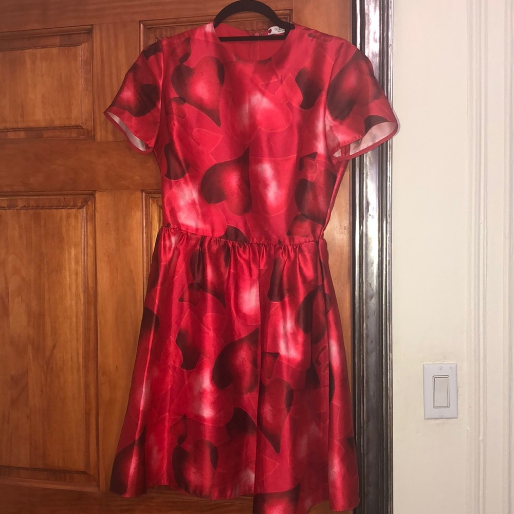 Red heart Valentino dress